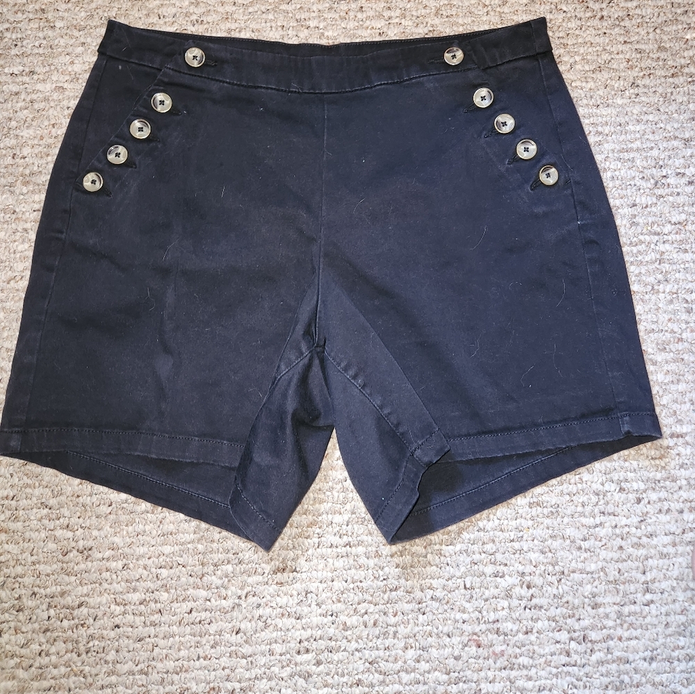 Lane Bryant, button up sailor shorts